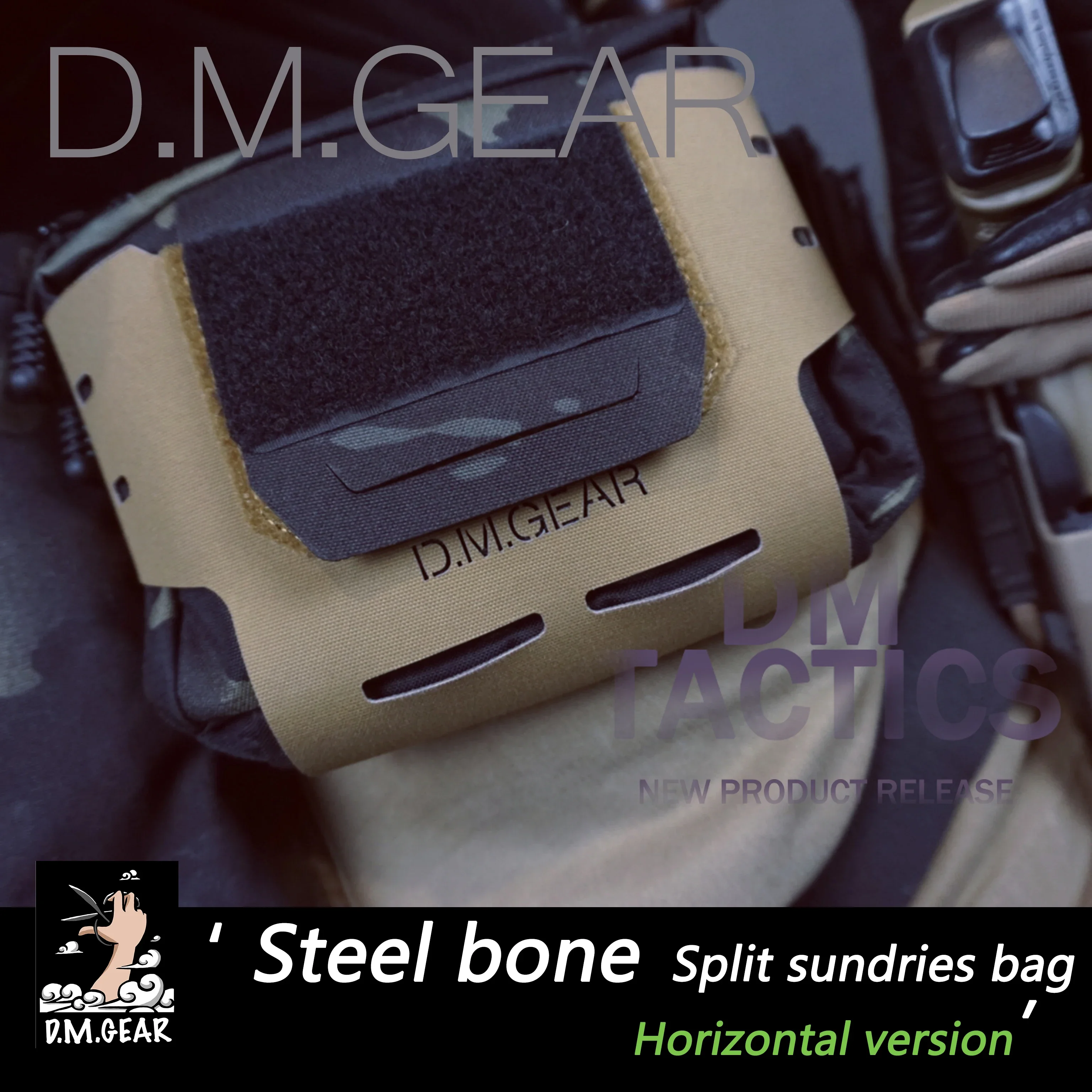 

DMgear Tactical Pouch MOLLE Armor Pouch Horizontal Medical Pouch Laser Cut Utility