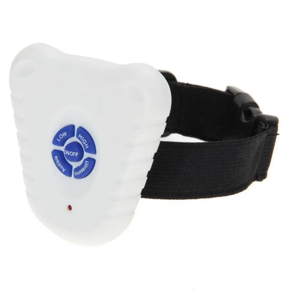 Pet Dog Training Collar Waterproof Dog Stop Barking Control Trainer Ultrasonic Anti Bark Collar Button Repeller
