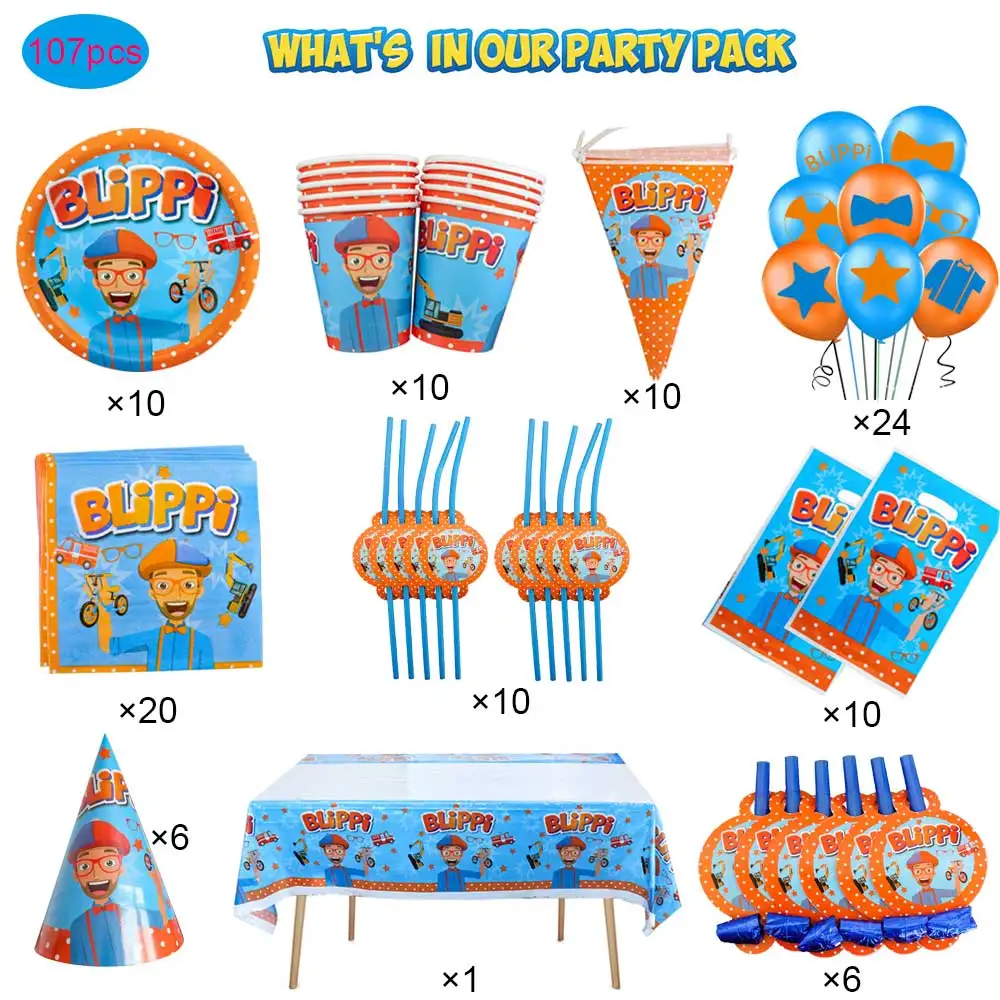Party Tableware Disposable Dinnerware Cup Plate Tablecloth For Kids Party