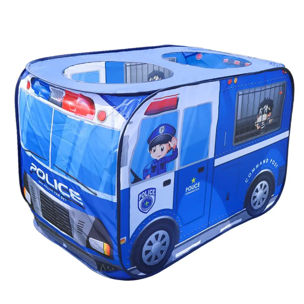 Creative Play Tent Playhouse Large Space Police Car Tents Lawn Beach Toys 