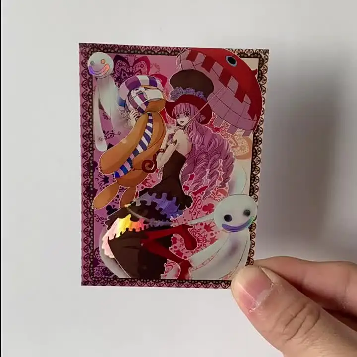 60PCS Anime One Piece Perona Card Sleeves Board Games OPCG PTCG Trading  Cards Laser Shine Protector Case - AliExpress 26