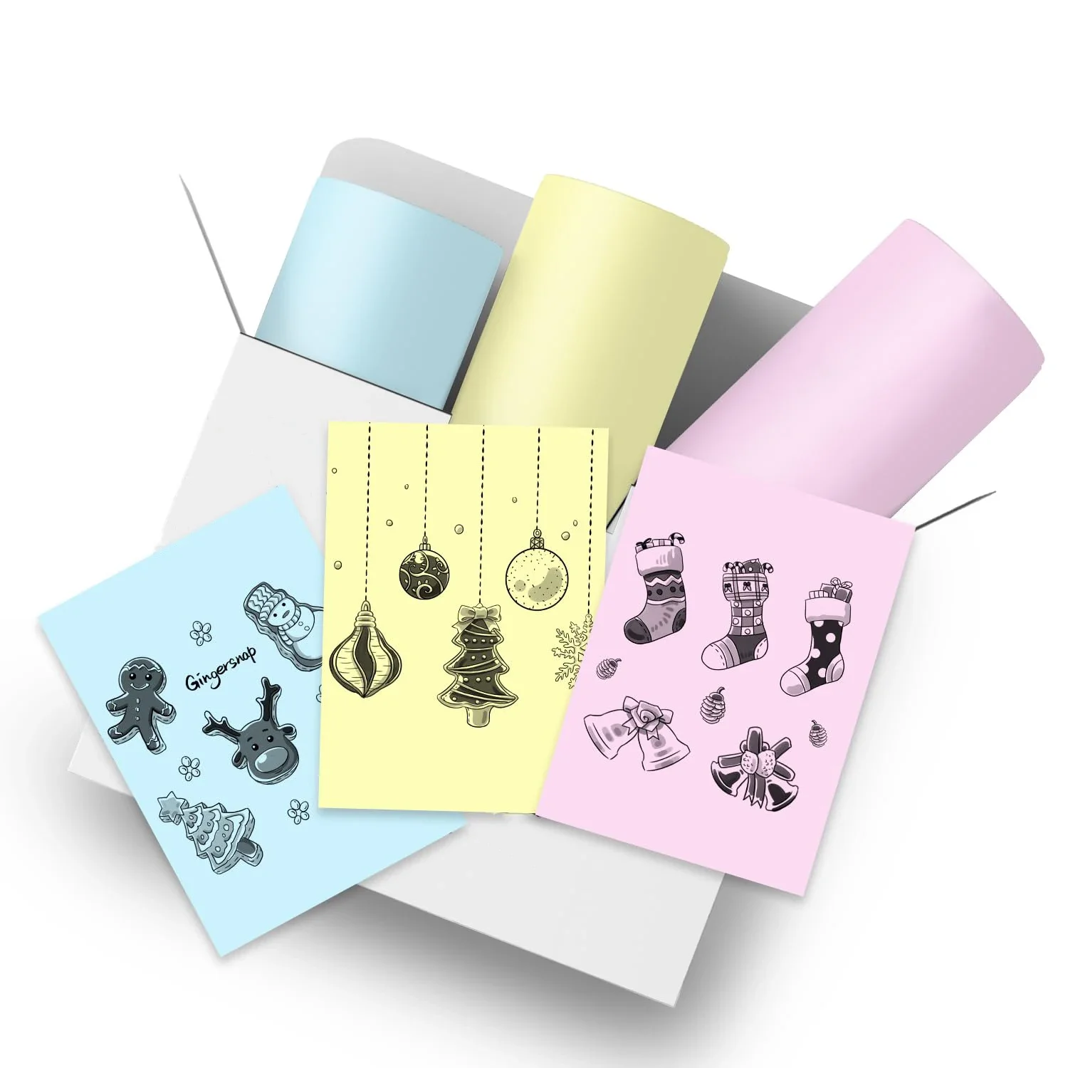 Thermal printer paper 53mm for Phomemo/Memoking M02/T02/M04AS/M04S mini printer journal photo text notes