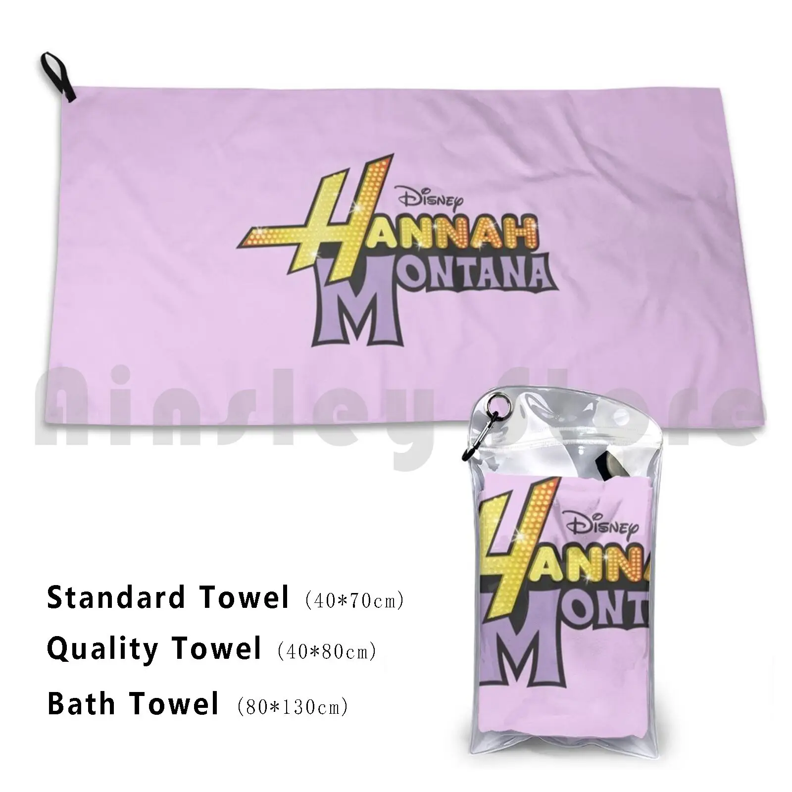 Hannah Montana Asciugamano Personalizzato Asciugamano Da Bagno Hannah Montana Miley Cynus Movie