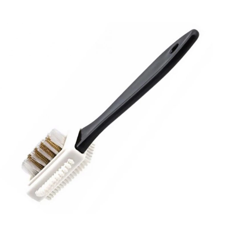 3-Side Shoe Suede Leather Nubuck Shoes Cleaning Brush Cleaner Boot Stain Dust