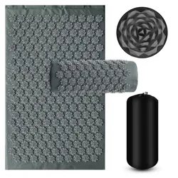 3 - Piece Acupressure Massage Cushion Set for Stress and Pain Relief (3PCS - Gray)