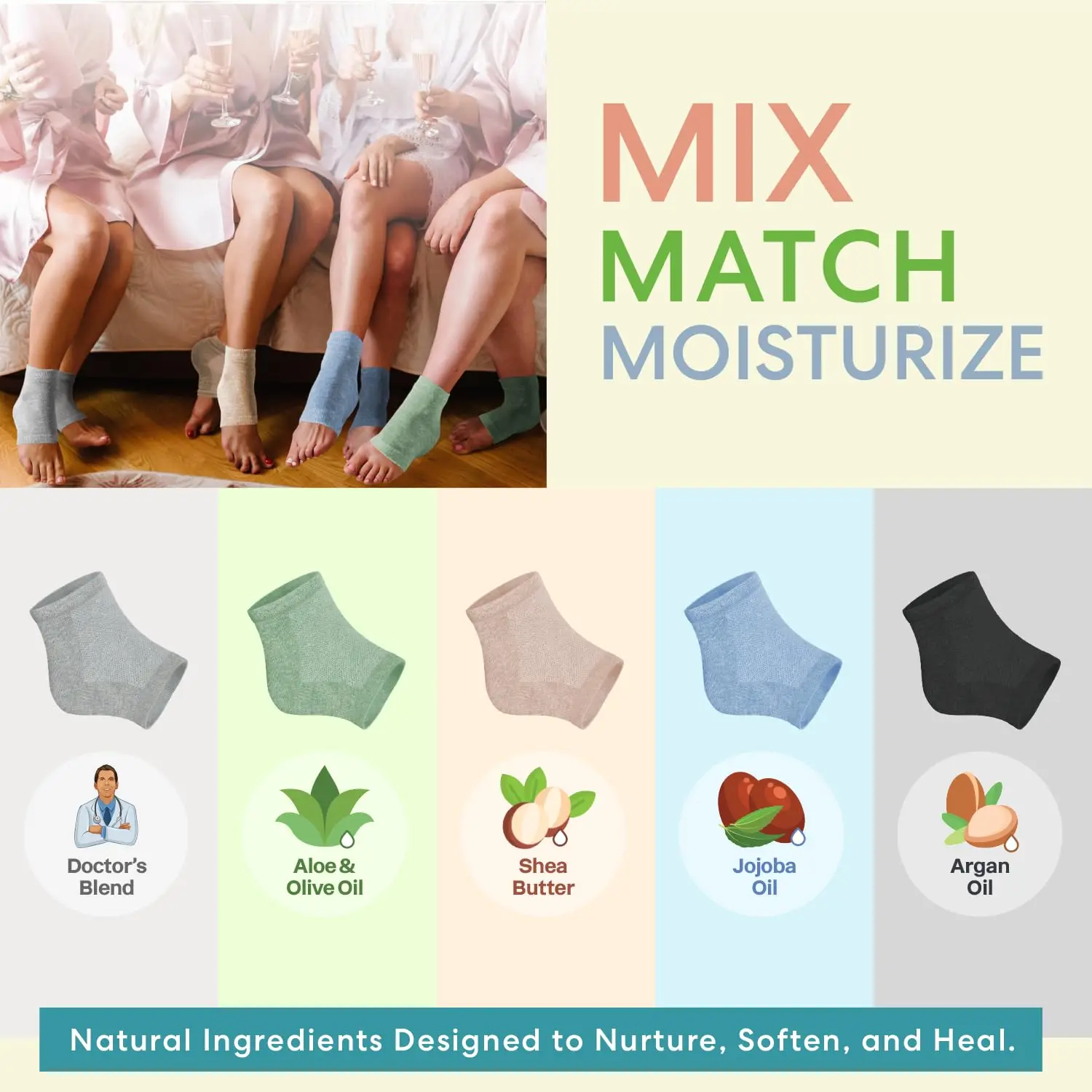 Gel Heel Crack Socks Mesh Breathable Cotton Socks Heel Protection Half Silicone Cover heel protection socks
