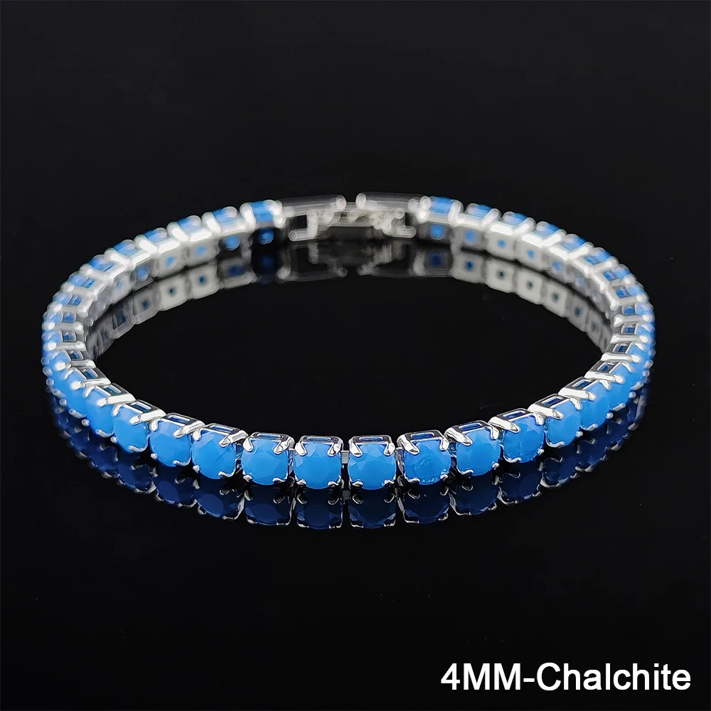 Elegant Multi-Color Rose Gold Tennis Bracelet Bangle for Women - Wedding Fashion Jewelry Party Gift
