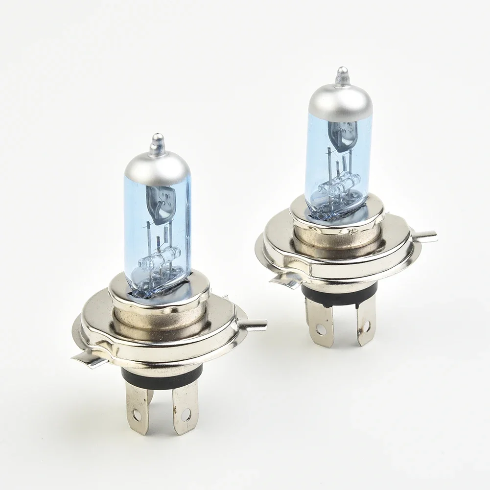 2x 헤드라이트 전조등 램프 전구, 블루 쉘 H4, 100W, 4500K 화이트, 슈퍼 브라이트 안개등, 자동차 광원 주차