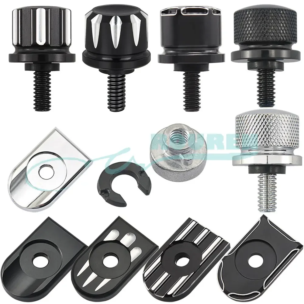 

Motorcycle Rear Seat Bolt Screw Nut Tab Kit Cover For Harley Touring Sportster Accessories Equipments modified Parts Universal