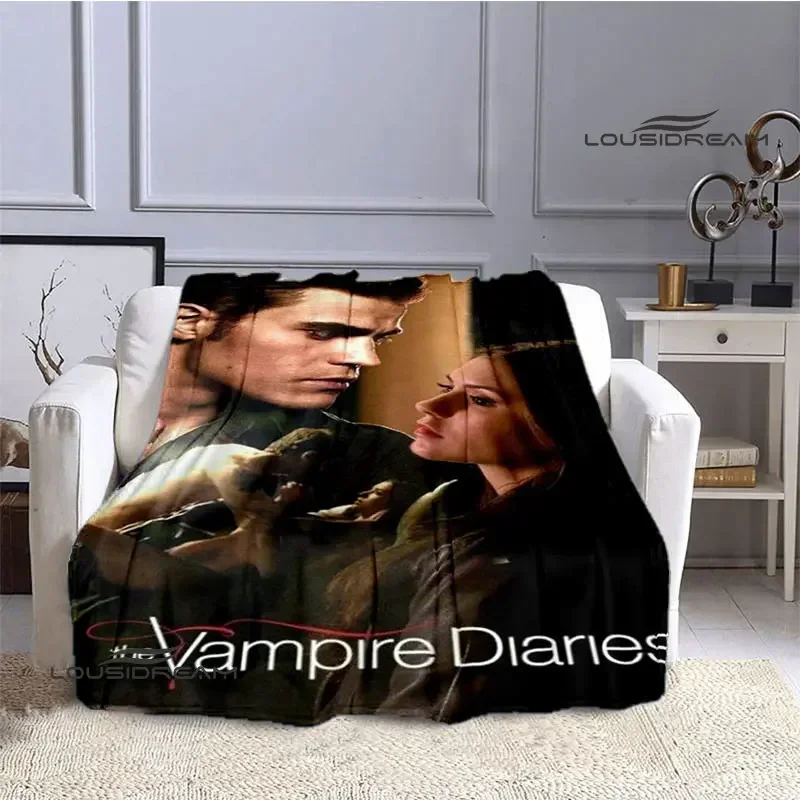 The Vampire Diaries Damon salvatore blanket flannel blanket home travel blanket children warm blanket bed linings birthday gift 5