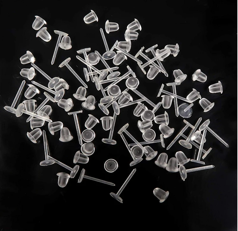 16 Paia Orecchini Ipoallergenici AoedeJ In Plastica Trasparente - Con Zirconi, Per Orecchie Sensibili, Sport, Donne E Ragazze (Resina)