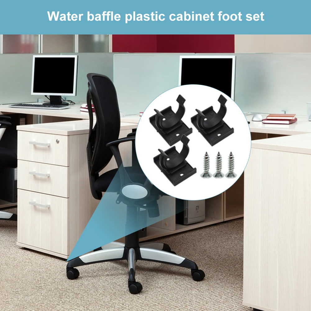 Plastic Plinth Clip 18pcs With Screws Table Heavy Duty Durable Kitchen Kickboard shelf support pegs