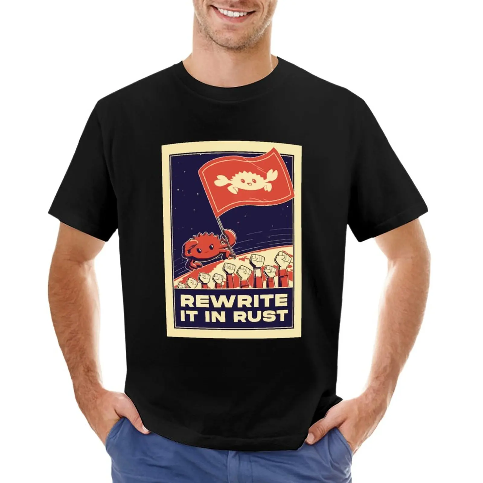 Rewrite it in rust rust programming t shirt boys t shirts custom t