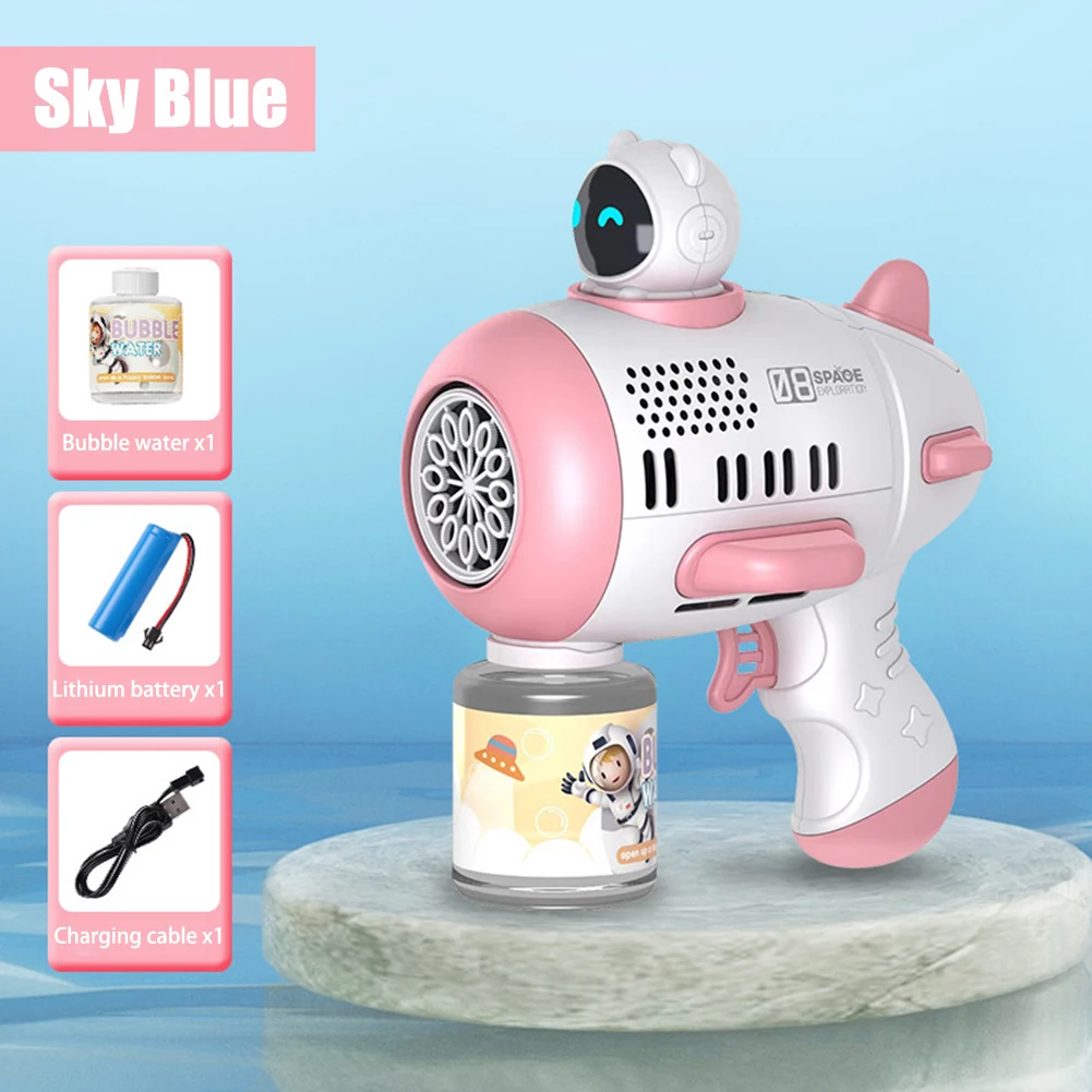 

Cartoon Bubble Machine Toys Set Long-range Spray Tool For Outdoor