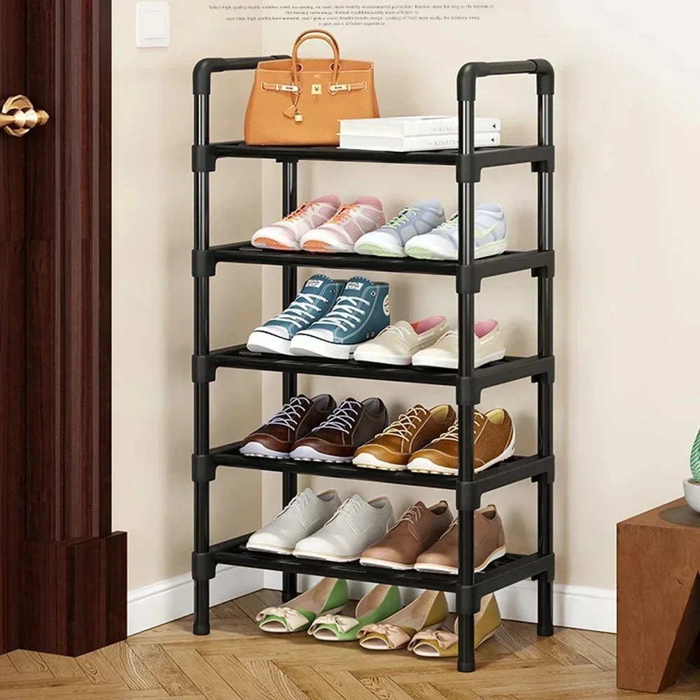 3-8 Layer Shoe Rack DIY Easy Assemble Dustproof Boots Organizer Stand Holder Space-Saving Shoes Storage Shelf Shoe Cabinet shoe rack fabric shoe cabinet