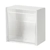 Plastic Wall Mounted Storage Boxes Dustproof Bathroom Organizer for Cotton Swabs Makeup Adhesive Small Jewelry Holder Box 5