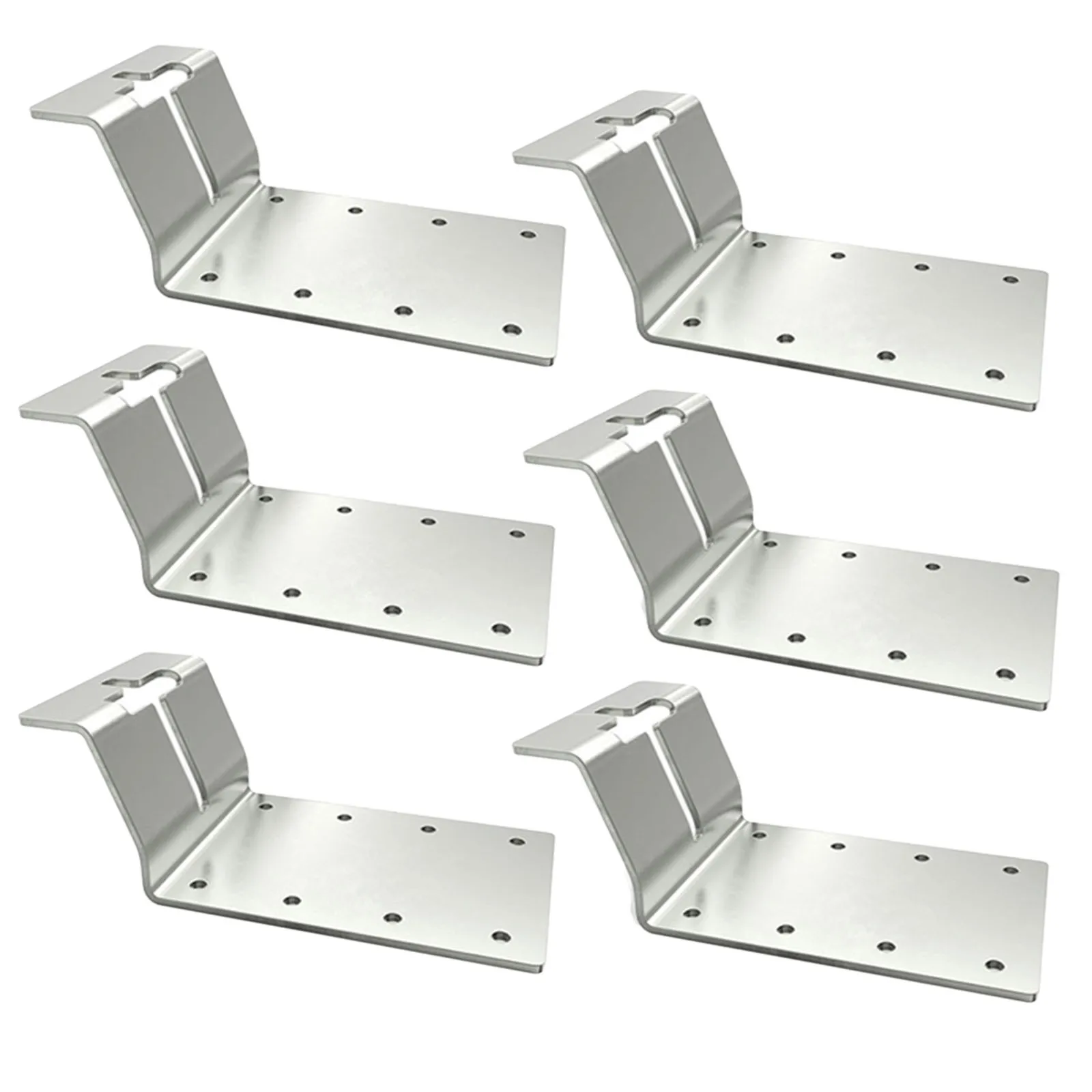 

6pcs T-Post Bracket 3" (Vertical) T Post Mounting Bracket Mounting T Posn 16*8*7cm Metal Hardware Home Improvement Accessories