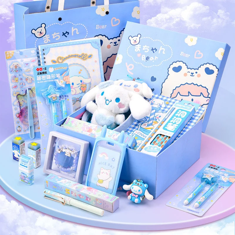 

Набор Канцтовары Sanrio Cinnamoroll, милый старт школы, учебные принадлежности, практичная студентка, красивый подарок на день рождения