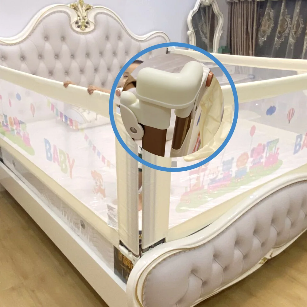 IMBABY Baby Playpen Child Bed Safety Barrier Gate Sleep Protector for Kids Anti-Fall Security Rail Side Protective Toddler Fence