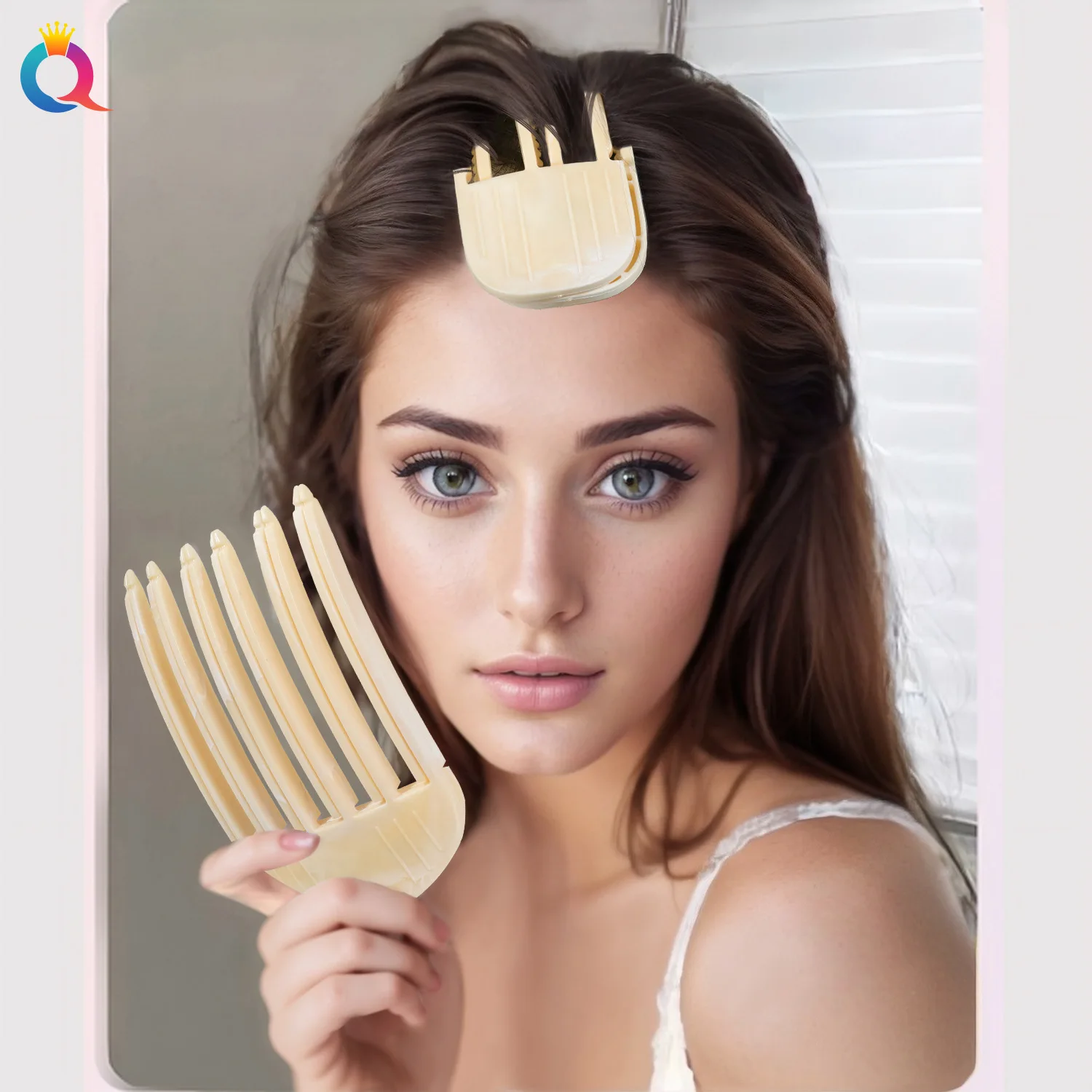 Flauschige Haarnadel Curling Pony Clips Haarwurzeln Volumizing Haar Clips Frauen Curling Feste Form Clips Mode Volumen Haar Roller – Detail 1