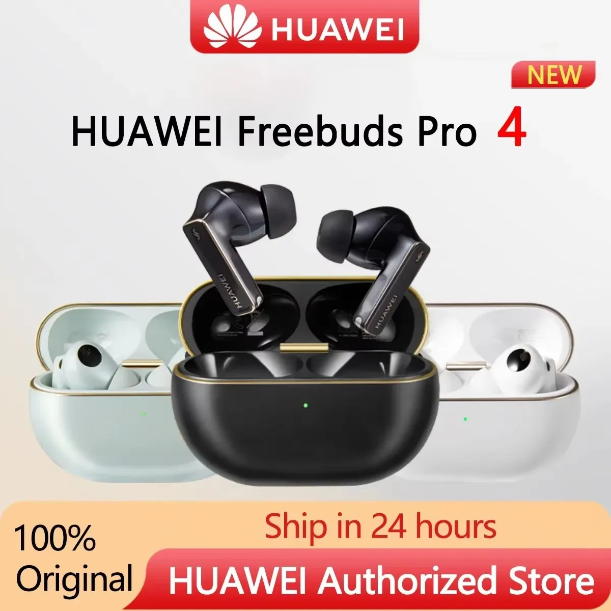 HUAWEI FreeBuds Pro 4 High-resolution lossless sound quality Bluetooth 5.2 Supports active call noise reduction