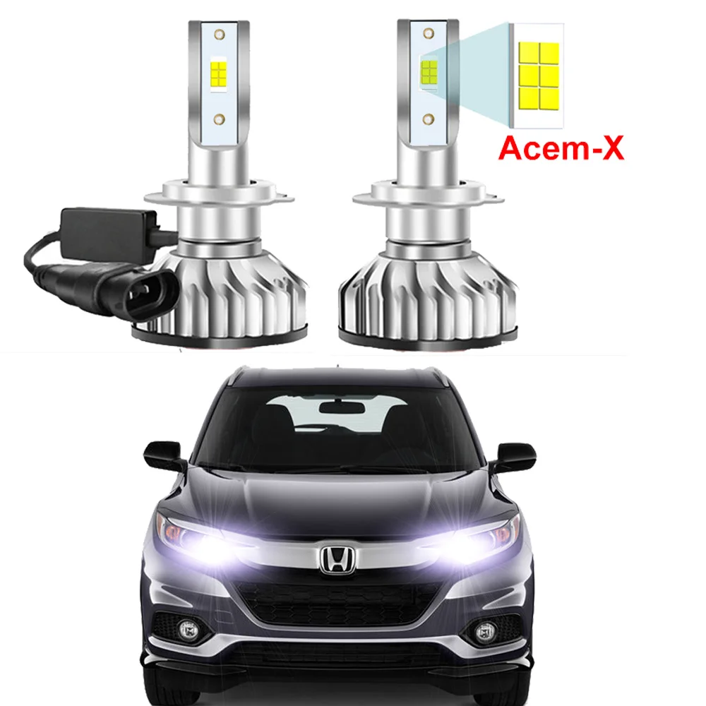 

2Pcs Car LED Headlight Bulbs For Honda HR-V HRV 2019 2020 2021 2022 (only fit original bulb is halogen) LOW Beam ACEM-X Chips