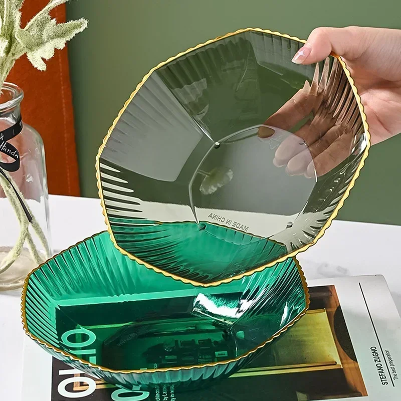 Table Plates for Serving Plates Dinnerware PET Partitioned Dish Snack Candy Cake Stand Bowl Food Fruit Set Tableware fruit plate ceramic dessert plates snack bowl snack dish