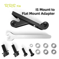 Universal IS to Flat Mount Bike Brake Adapter for 160 - 180mm Rotors - Bicycle Accessories Brake Caliper Converter (A set)