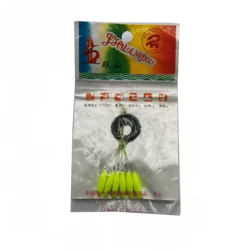6 Bags Water Carp Fishing Float Seven star Bobber 6 in 1 Olive Beans Fishing Tackle Accessory
