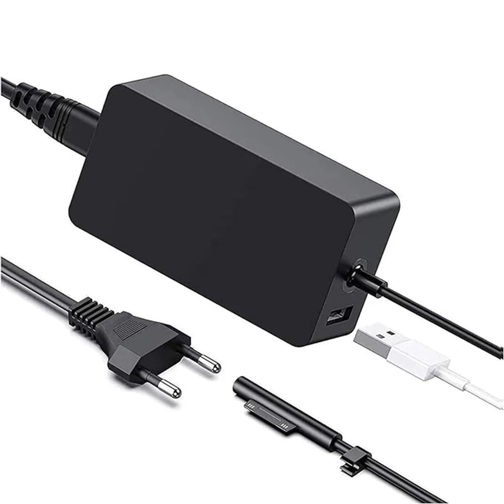 Per Surface Pro Charger 65W 15V 4A Microsoft Surface Charger, Adatto Per Surface Pro X/9/8/7/7 +/6/5/4 Surface Laptop 5/4/3/2/1