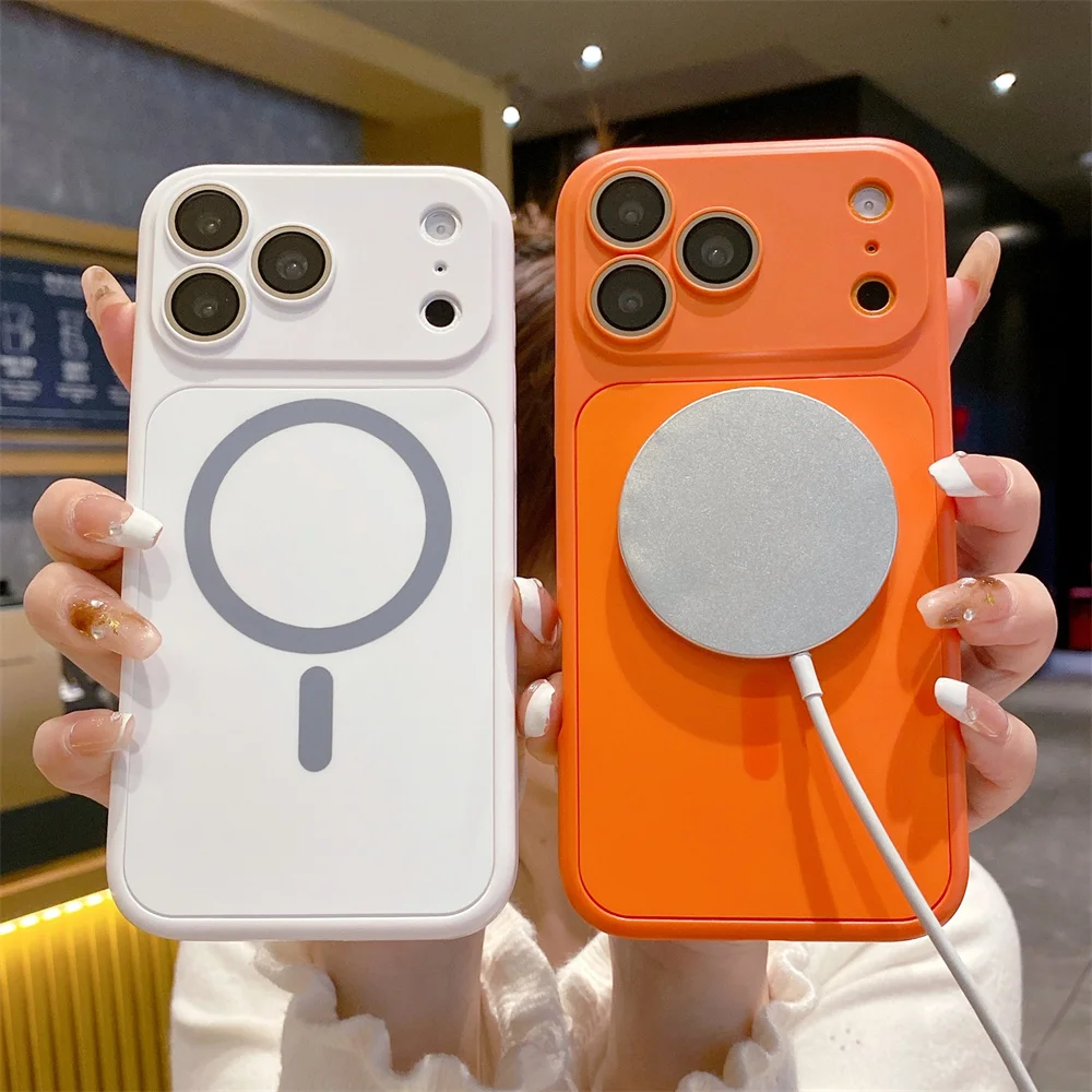 Sleek Magnetic Phone Case with Metal Lens Protection and MagSafe Compatibility