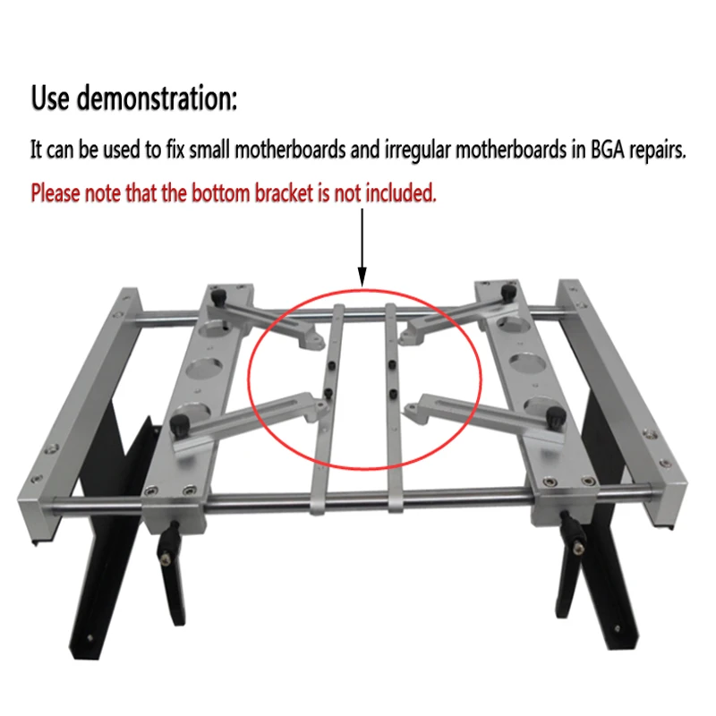 BGA Reballing Zubehör PCB Jig Kit Fixture Reworking Station Halterung mit 4 Schrauben für IR6000 IR6500 IR8500 IR9000