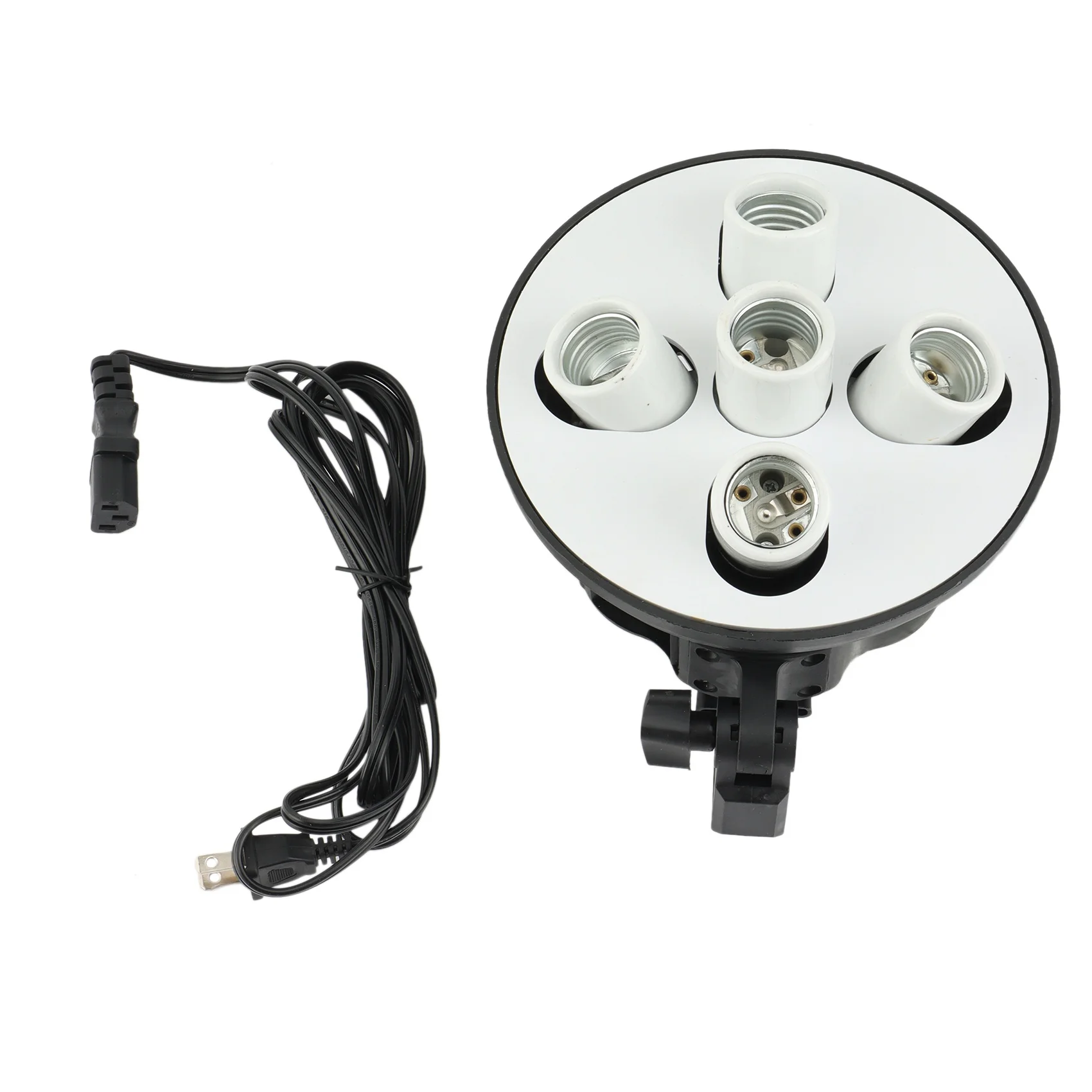 

5 Socket E27 Light Lamp Bulb Head Bracket Umbrella Holder Adapter for Photo Studio Softbox, 5 Lamp Bulb Base, US Plug