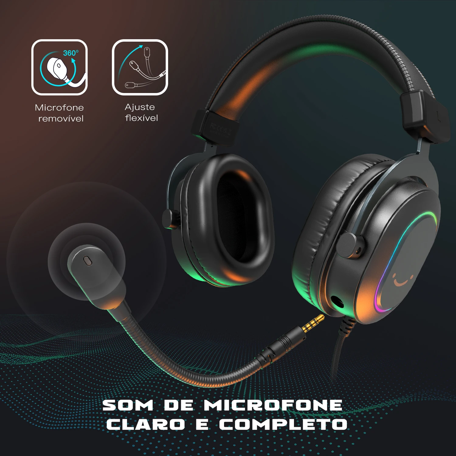 Fone De Ouvido Para Jogos Fifine RGB Dynamic Com Microfone Fones  Intra-Auriculares 7.1 Som Surround PC PS4 PS5 3 Opções De Jogo Filme De  Música - Escorrega o Preço