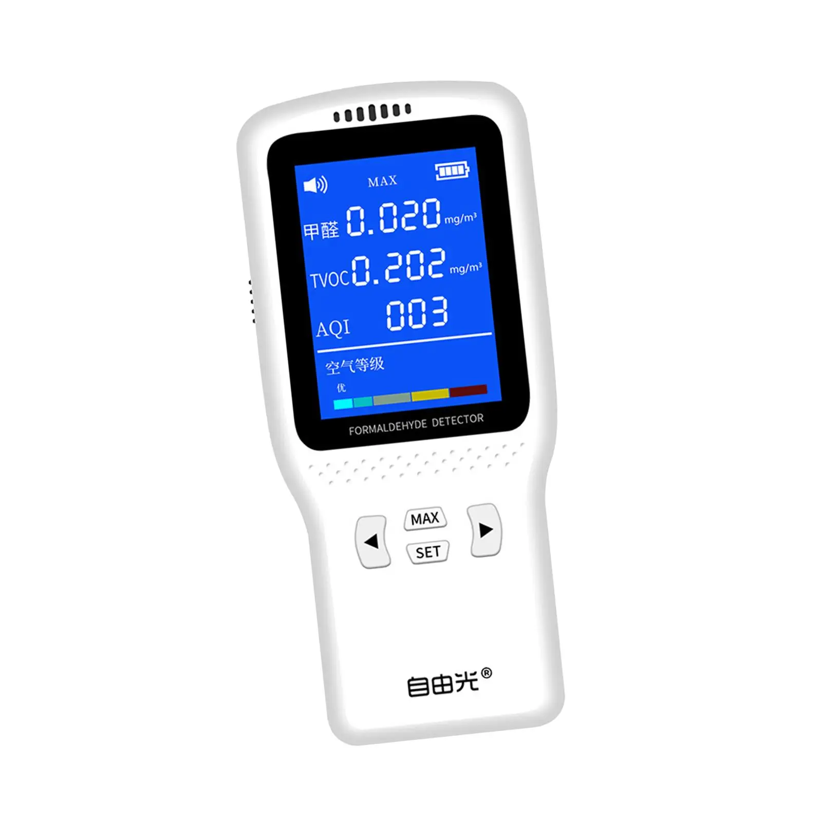 Portable Air Pollution Meter Accurate Tester Real Time real Time Monitoring Sensor for Airport Indoor Outdoor Home