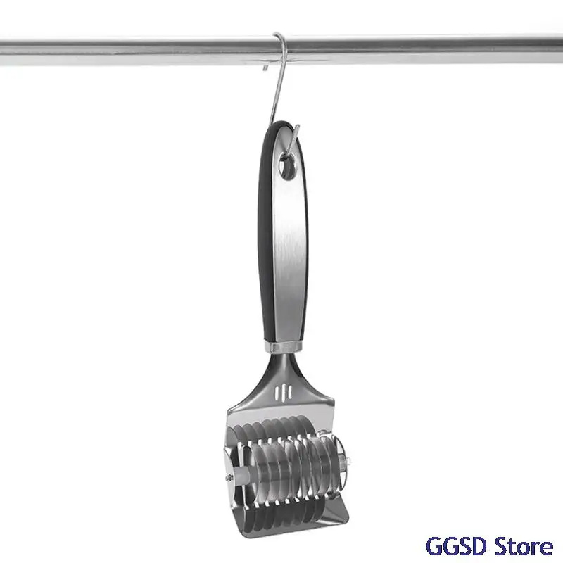 1pc Manual Noodle Cutter Stainless Steel Spaghett Noodles Maker Knife Pressing Machine Dough Shallot Section Cutter Kitchen Tool