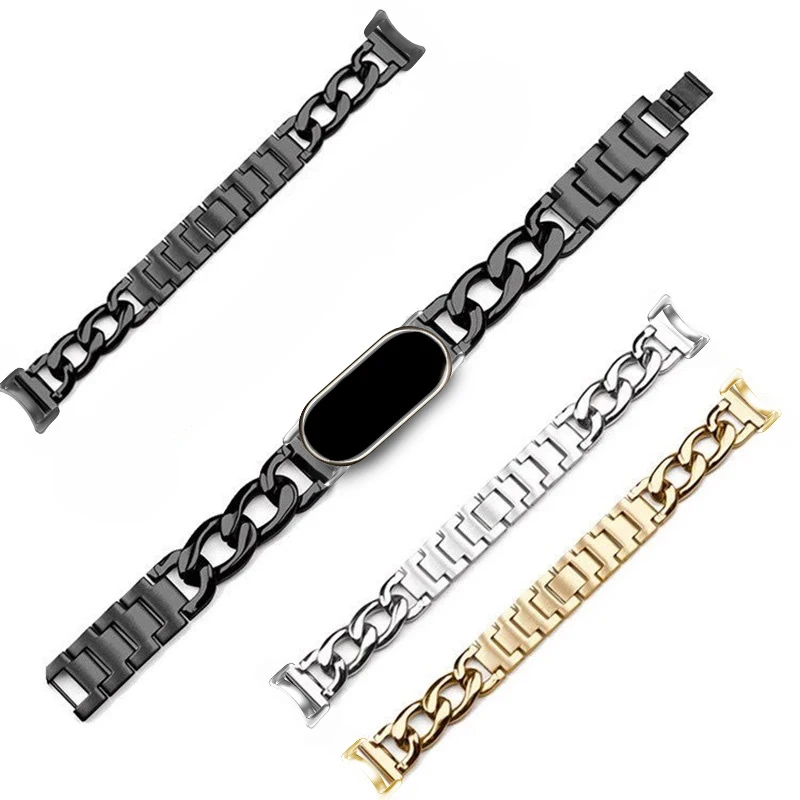 سوار من الفولاذ المقاوم للصدأ لـ Xiaomi mi band 9/...