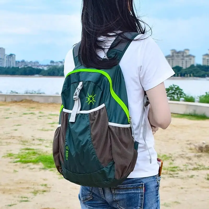 경량 휴대용 야외 스포츠 백팩 더블 숄더백 여행 등산 스킨백 휴대하기 쉬운 야외 백팩