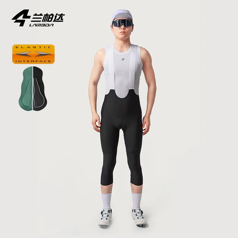LAMEDA Men's Cycling Bib Shorts 3d Sponge Padding Quick-dry Fabric Flexible Material Convenient Pockets Perfect For Riding