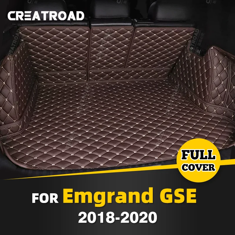 

Автомобильный коврик для багажника с полным покрытием для GEELY Emgrand GSE 2018-2020 19, автомобильный коврик для багажника, подкладка для груза, защитные аксессуары для интерьера