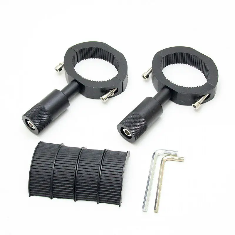 오토바이 안개등 브래킷 38-60MM 충격 흡수 브래킷 오토바이 헤드라이트 브래킷 고정형 모터 스포트라이트 장착 브래킷