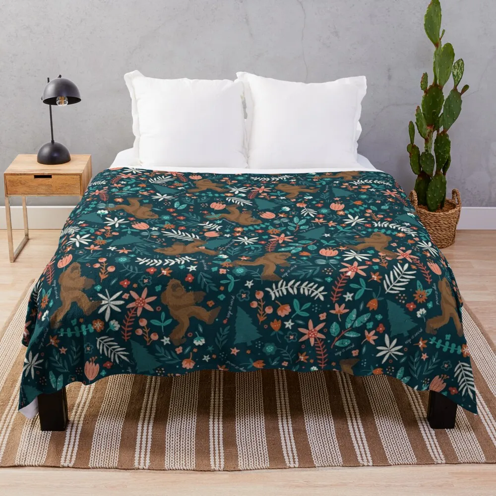 

Bigfoot Keep it Weird Throw Blanket blankets and throws valentine gift ideas
