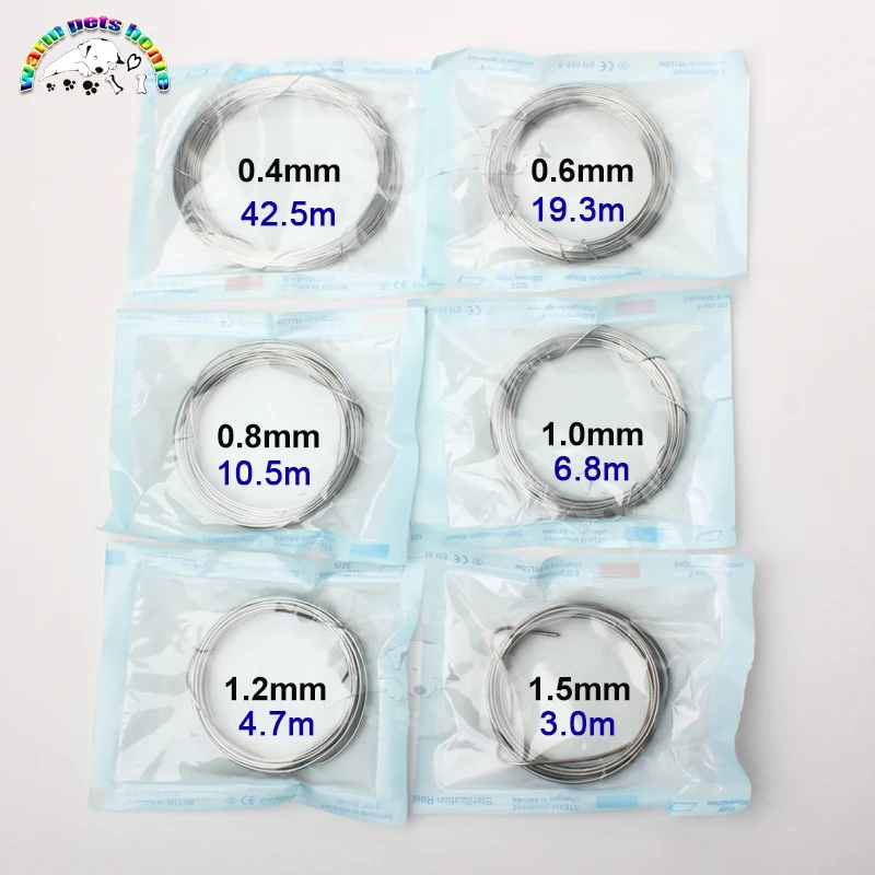 Orthopedic Wires Medical Stainless Steel Cerclage Wire 0.4-1.5mm Veterinary Instruments orthopedic cerclage wire orthopedic instruments veterinary surgical instruments
