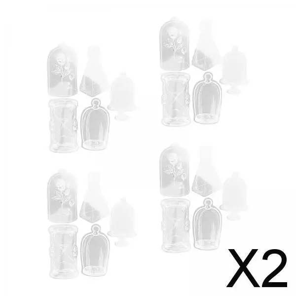 

2x20 шт. DIY прозрачные засушенные Цветочные закладки для фотографий