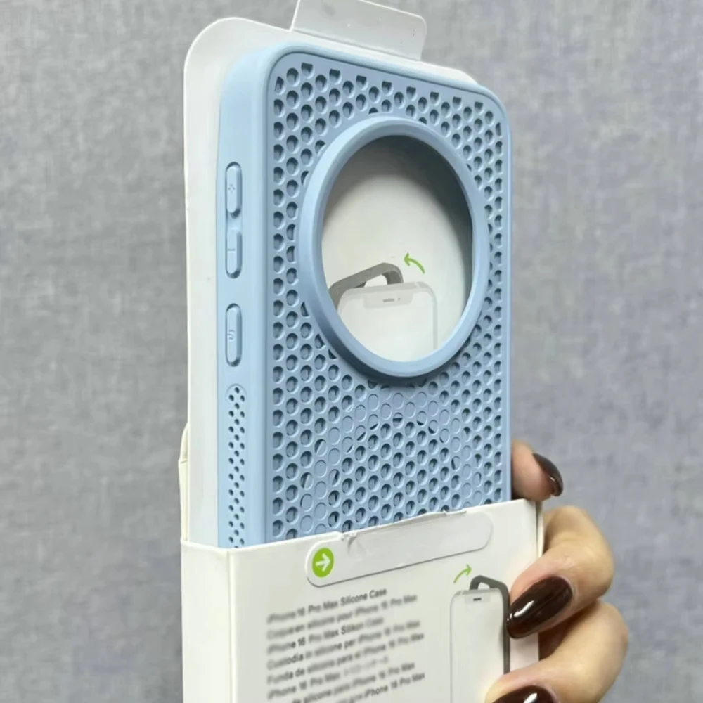 Dissipate Heat Magnetic Shockproof Cooling Case with Mesh Back Cover