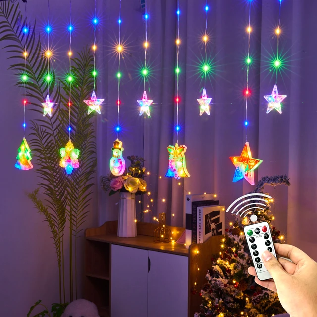 Led Christmas Lights Mini Bells Garland 1.5m 3m 6m Fairy String Lights  Battery Operated Christmas Party Tree Decoration For Home - AliExpress