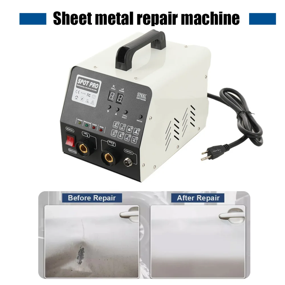 Sheet Metal Repair Machine 3800A Dent Puller Machine Spot Welder Auto Car Body Dent Puller Repair Kit 110V