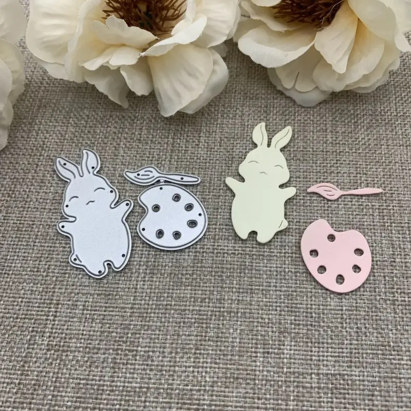 

Drawing board bunny Metal Cutting Dies Stencils For DIY Scrapbooking Decorative Embossing Handcraft Die Cutting Template Mold