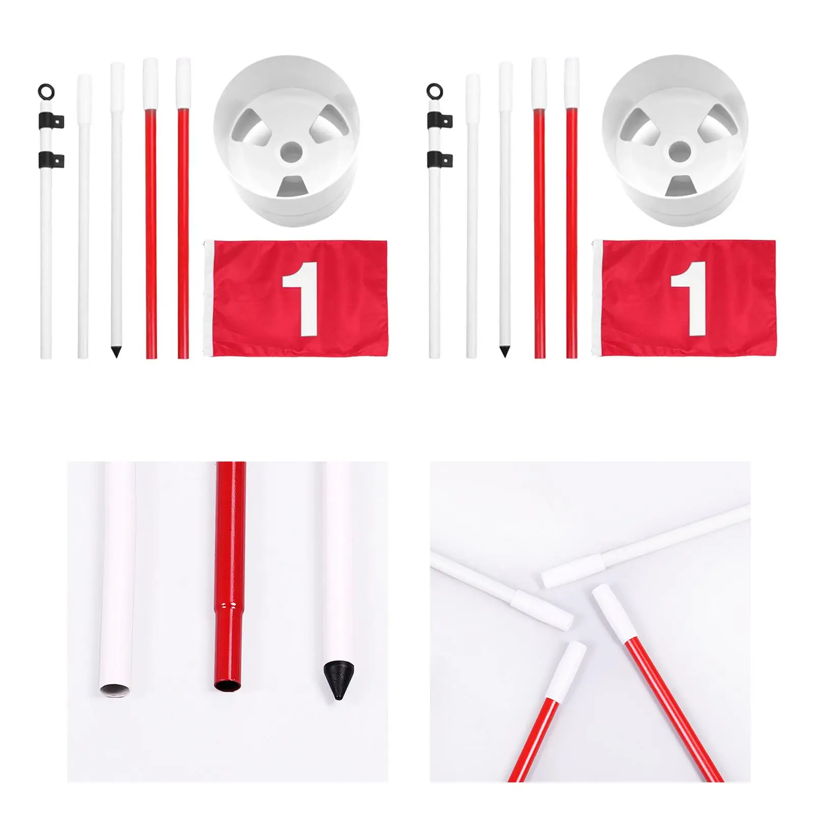 

Набор для гольфа: зеленый флаг и кружка с отверстиями для гольфа