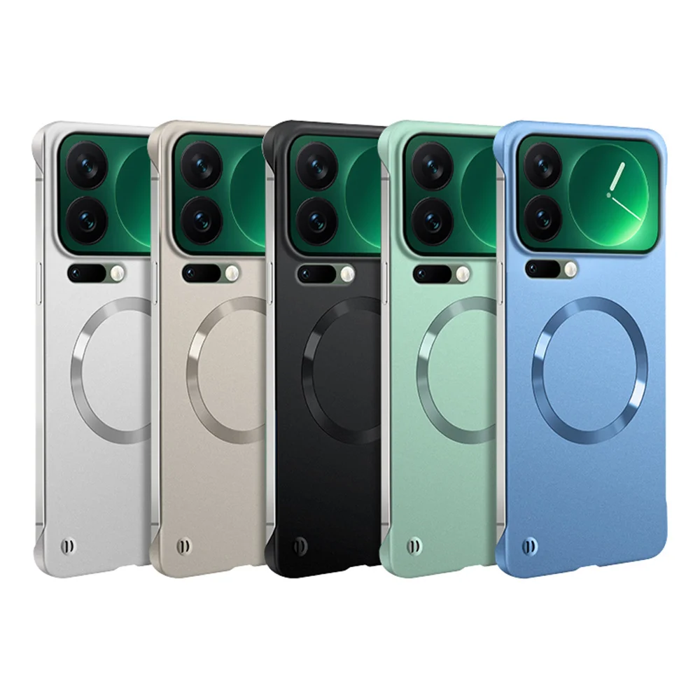 Luxury Plating Metallic Frameless Magnetic Phone Case - Ultra-thin Cover